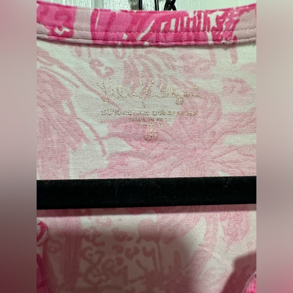Lilly Pulitzer Kayleigh top size small paradise pink rule breakers EUC - Picture 3 of 4